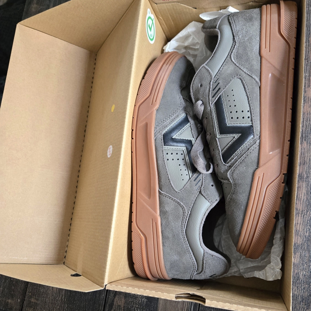 Gray and Black Low-Top Sneakers with Suede Upper